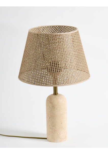 Luum Hasır Şapkalı Traverten Abajur fiyatları