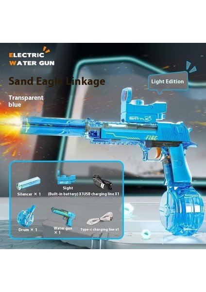 Elektrikli Su Tabancası Büyük Kapasiteli Serin Su Tabancası Çocuk Oyuncakları Göndermek Için Bir Anahtar (Yurt Dışından)