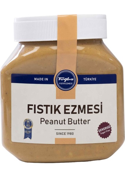 Şekersiz Parçacıklı Fıstık Ezmesi 650 gr
