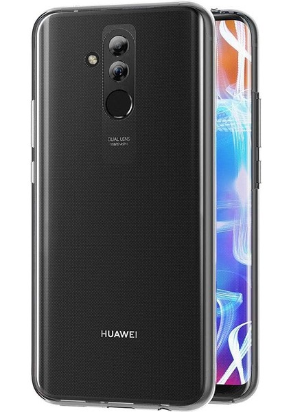 Huawei Mate 20 Lite Uyumlu Ön Arka 360 Tam Koruma Şeffaf Soft Silikon Kılıf