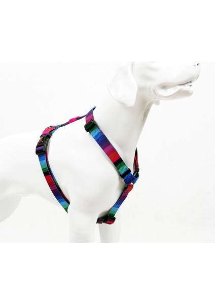 Wave H-tipi Göğüs Tasması Ayarlanabilir, Konforlu Ve Dayanıklı Desenli Köpek Tasması