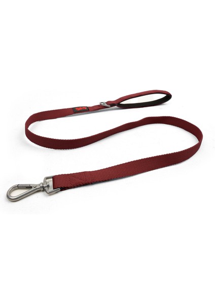 Kedi Köpek Sevk & Gezdirme Kayışı Bordo 130x2cm