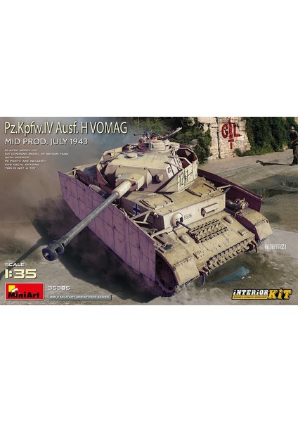 35305 1:35 Pz. Kpfw. Iv Ausf. H Vomag. Mid Prod. (Temmuz 1943) Interior Kit