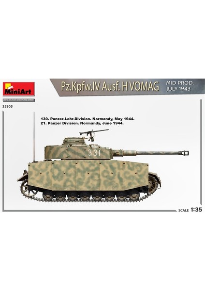 35305 1:35 Pz. Kpfw. Iv Ausf. H Vomag. Mid Prod. (Temmuz 1943) Interior Kit modelleri