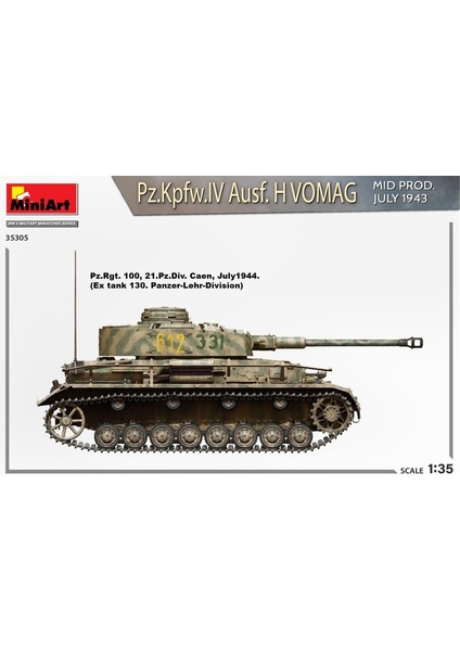 35305 1:35 Pz. Kpfw. Iv Ausf. H Vomag. Mid Prod. (Temmuz 1943) Interior Kit fırsatları