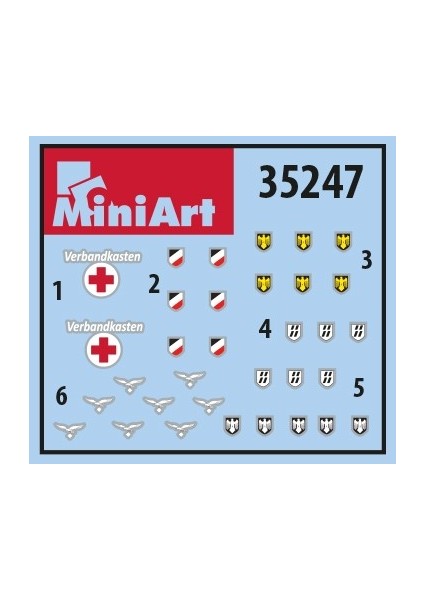 35247 1:35 Alman Piyade Silahları ve Ekipmanları modelleri