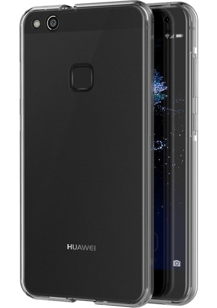 Huawei P10 Lite Uyumlu Ön Arka 360 Tam Koruma Şeffaf Soft Silikon Kılıf