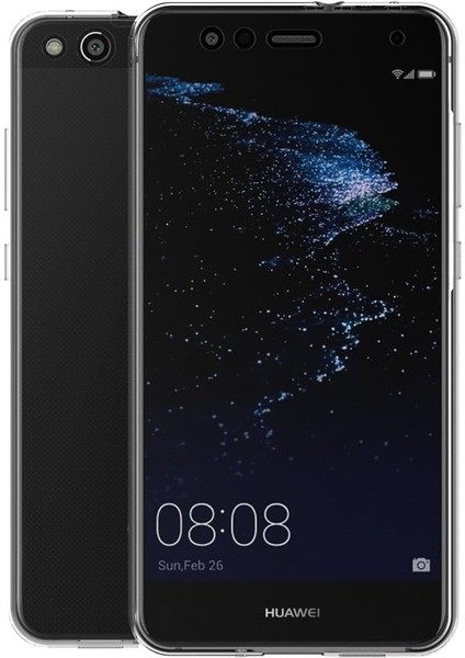Huawei P10 Lite Uyumlu Ön Arka 360 Tam Koruma Şeffaf Soft Silikon Kılıf