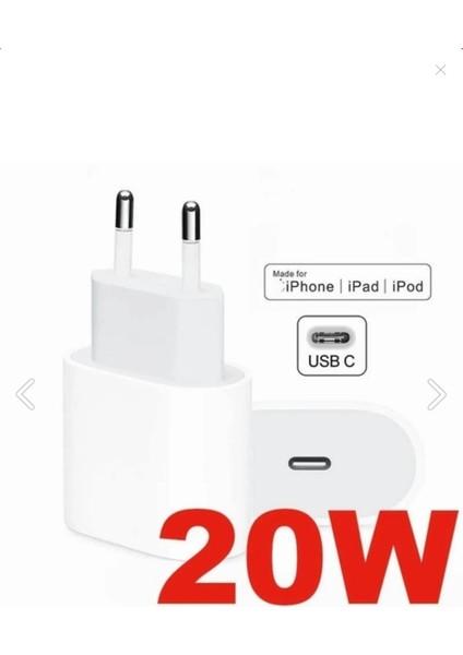 Pd Teknolojili 20W Şarj Adaptörü – Usb-C Uyumlu Hızlı şarj başlığı