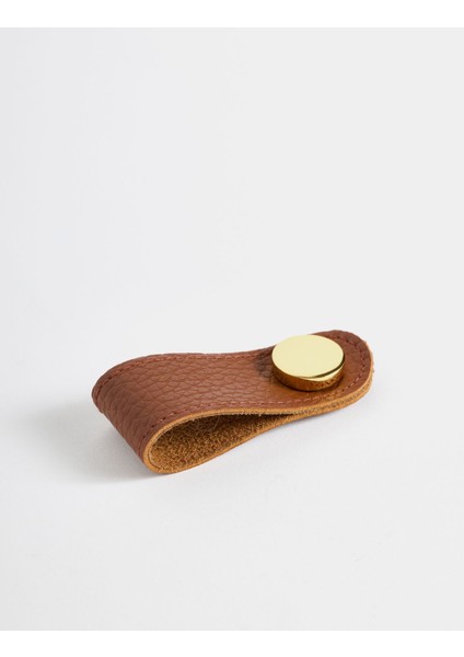 Deri Gold Kaplama Tekli Kulp