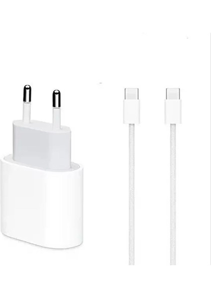 35W Güçlü Şarj Seti – Type-C Adaptör + Usb-C Lightning uyumlu kablo
