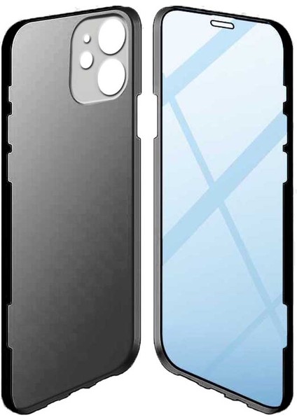 Apple iPhone 13 Pro Uyumlu 360 Derece Tam Kaplayan Cam Kapak Kılıf