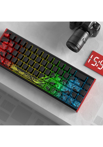 Ajazz Alux 68 He Kablolu-8000hz Manyetik Switch Oyun Klavyesi Alümniyum Gövde Yapısı
