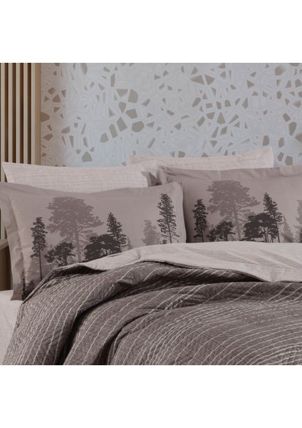 Tully Kahve - Çift Kişilik Poplin Kapitone Nevresim Takımı fiyatları