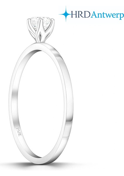 D Renk 0,30 Karat Hrd Sertifikalı Tektaş Pırlanta Yüzük - PR01157-H37 fiyatları