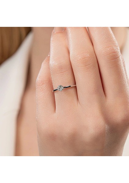 D Renk 0,30 Karat Hrd Sertifikalı Tektaş Pırlanta Yüzük - PR01157-H37 indirimleri