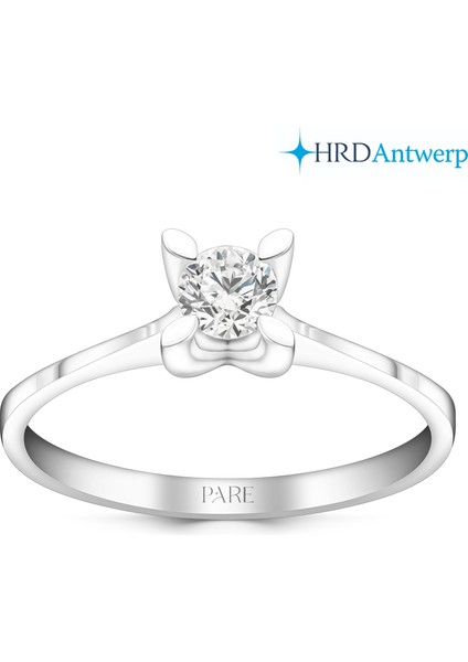 G Renk 0,30 Karat Hrd Sertifikalı Tektaş Pırlanta Yüzük - PR01238-H40