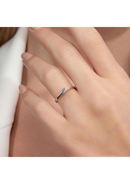 0,20 Karat Tektaş Pırlanta Yüzük - PR00799-8