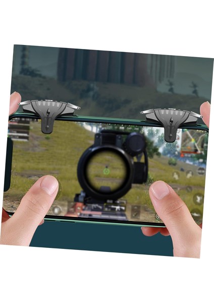 Mobil Oyun Tetik Oyun Denetleyicisi Gamepad Kaymaz Oyunlar Joystick Siyah Parmak Ucu Pubg indirimleri