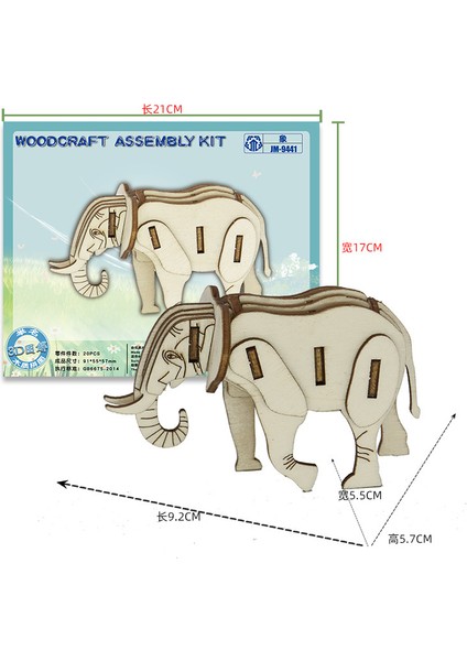 Ahşap Maket Puzzle Oyuncaklar Anaokulu Aktiviteleri Mini El Yapımı 3D Üç Boyutlu Puzzle (Yurt Dışından)
