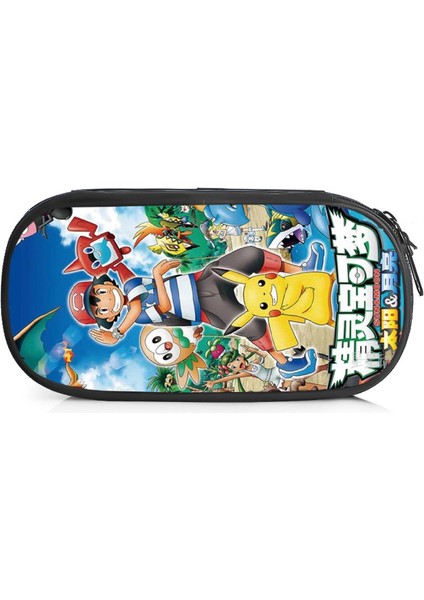 Pikachu Büyük Kapasiteli Kalem Kutusu Kalem Kutusu Kırtasiye Çantası Kozmetik Çantası Kozmetik Çantası (Yurt Dışından)