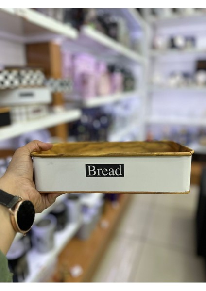 Elite Kare Bread Yazı Temalı Sunum Ekmek Sepeti Desen3 90 1 Adet