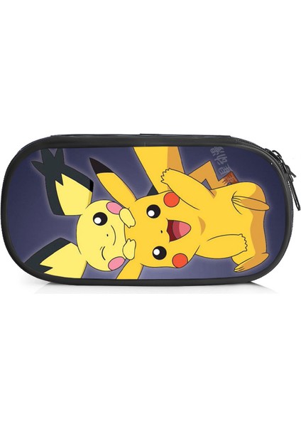 Pikachu Büyük Kapasiteli Kalem Kutusu Kalem Kutusu Kırtasiye Çantası Kozmetik Çantası Kozmetik Çantası (Yurt Dışından)