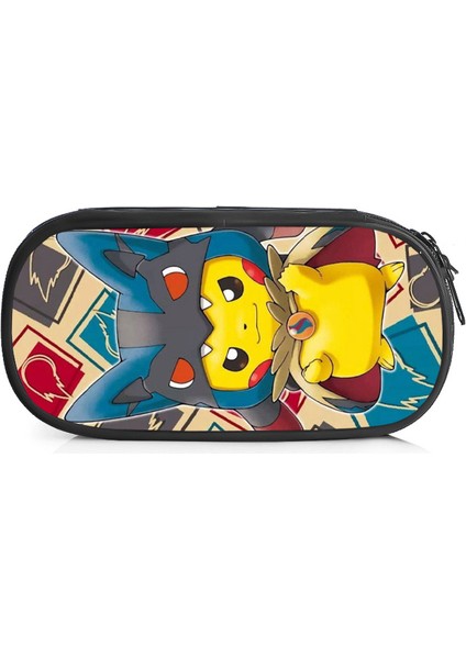 Pikachu Büyük Kapasiteli Kalem Kutusu Kalem Kutusu Kırtasiye Çantası Kozmetik Çantası Kozmetik Çantası (Yurt Dışından)