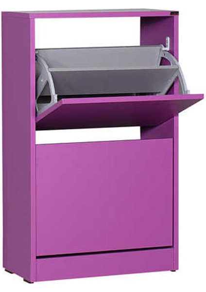 Adore Flat Duo 2 Katlı Ayakkabılık Dolabı - Mor fiyatları
