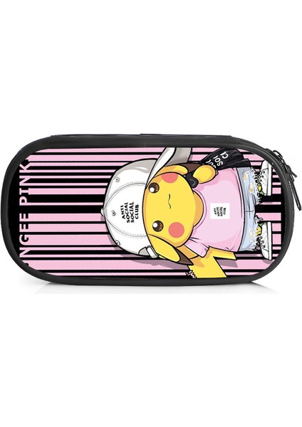 Pikachu Büyük Kapasiteli Kalem Kutusu Kalem Kutusu Kırtasiye Çantası Kozmetik Çantası Kozmetik Çantası (Yurt Dışından)