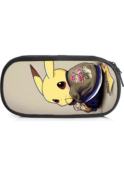 Pikachu Büyük Kapasiteli Kalem Kutusu Kalem Kutusu Kırtasiye Çantası Kozmetik Çantası Kozmetik Çantası (Yurt Dışından)