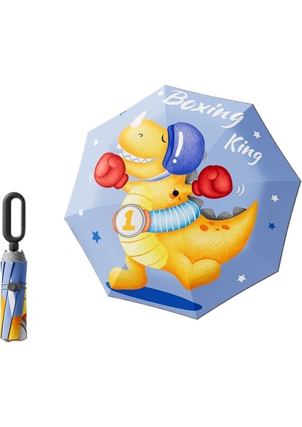 Halka Toka Sapı Karikatür Çocuk Şemsiyesi Güneşlik Ilkokul Öğrencileri Okula Özel Güneşli Yağmur Çift Kullanımlı Katlanır Otomatik Şemsiye (Yurt Dışından)