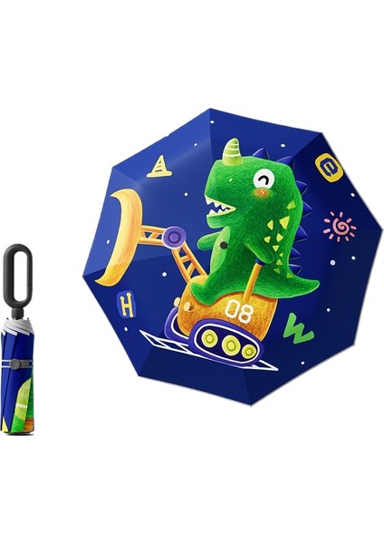 Halka Toka Sapı Karikatür Çocuk Şemsiyesi Güneşlik Ilkokul Öğrencileri Okula Özel Güneşli Yağmur Çift Kullanımlı Katlanır Otomatik Şemsiye (Yurt Dışından)