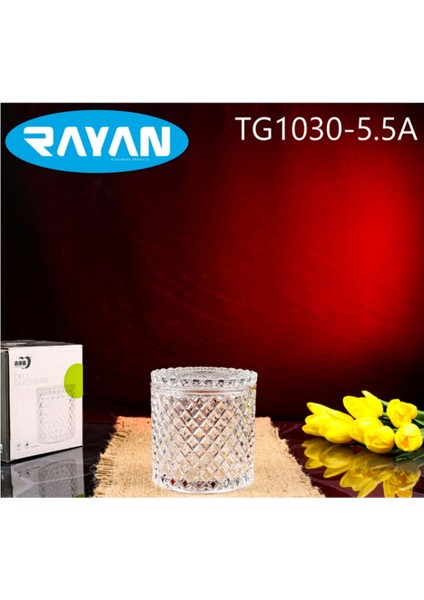 Elite Rayan Noktalı Cam Şekerlik TG1030-5.5A 1 Adet