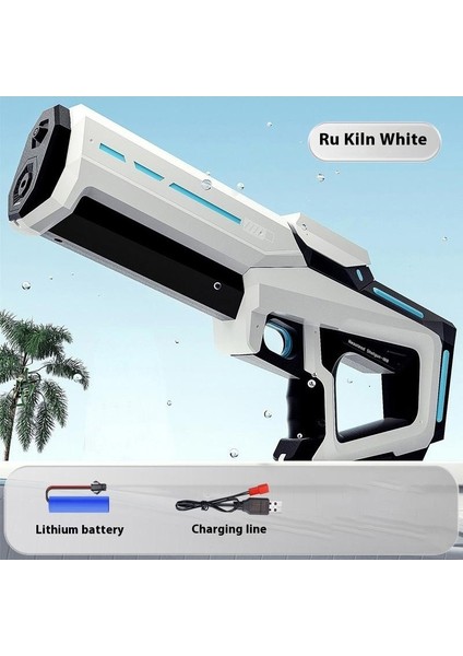 Çocuklar Için Yaz Su Oyun Oyuncakları Sürekli Elektrikli Su Tabancası Oyuncak Su Tabancası Büyük Kapasiteli (Yurt Dışından)