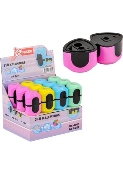 Kalemtraş MK-1015 3 Delikli -1 Adet