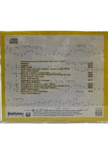 CD - Chopin - Frederic Chopin 1810-1849 CD