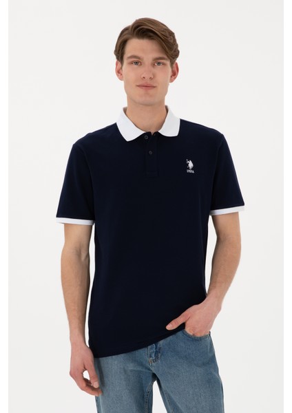 Erkek Lacivert Tişört Basic 50305989-VR033