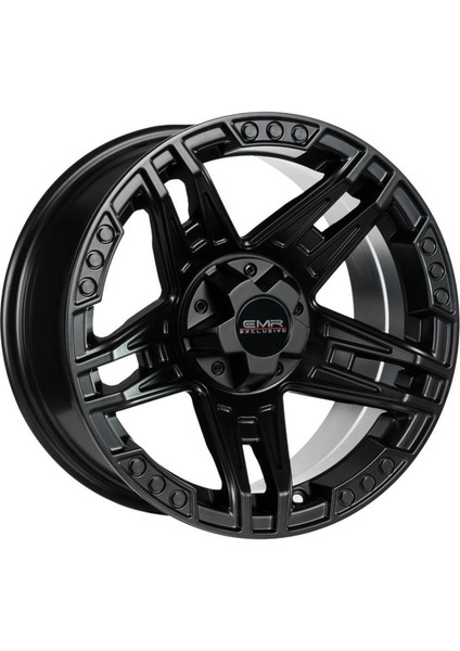 -L2388-01 8.0X16" -5X114.3 ET10 73.1 Matte Black+ MB Rivets Jant (4 Adet)