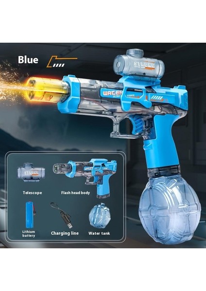Elektrikli Su Tabancası Büyük Kapasiteli Serin Su Tabancası Çocuk Oyuncakları Göndermek Için Bir Anahtar (Yurt Dışından)