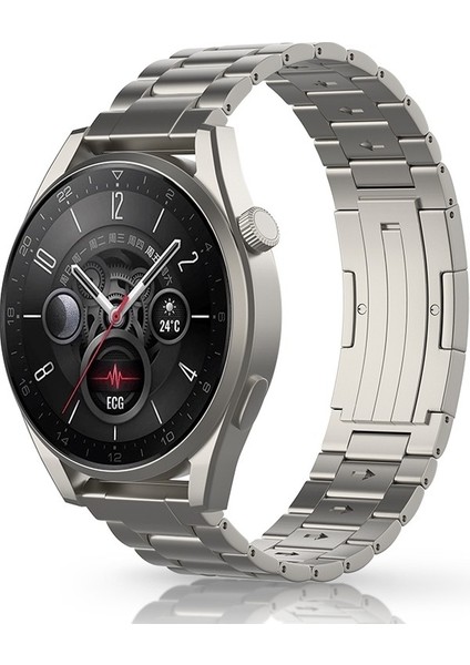 Huawei Watch Gt 5 / Gt 4 46IÇIN Titanyum Ste Kayış (Yurt Dışından)