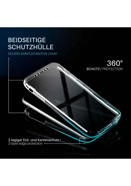 Samsung Galaxy S6 Edge Uyumlu Ön Arka 360 Tam Koruma Şeffaf Soft Silikon Kılıf fiyatları