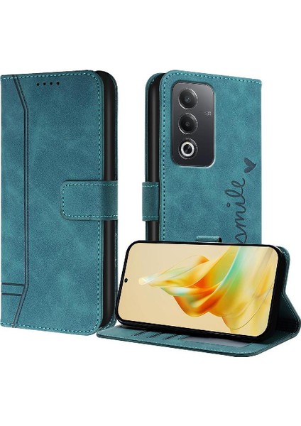 Oppo A80 5g Klasik Tasarım Deri Cüzdan Manyetik Kapatma Flip Kılıf Kickstand Kart Tutucu Yuvası Darbeye Dayanıklı Koruyucu Kapak (Yurt Dışından)