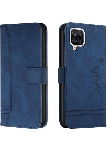 Samsung Galaxy A22 4g Klasik Tasarım Deri Cüzdan Manyetik Kapatma Flip Kılıf Kickstand Kart Tutucu Yuvası Darbeye Dayanıklı Koruyucu Kapak (Yurt Dışından)