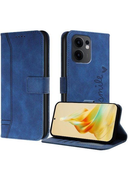 Oppo Reno 13F Klasik Tasarım Deri Cüzdan Manyetik Kapatma Flip Kılıf Kickstand Kart Tutucu Yuvası Darbeye Dayanıklı Koruyucu Kapak (Yurt Dışından)
