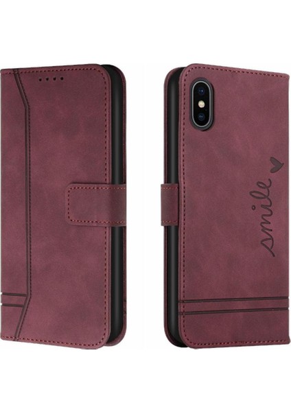 iPhone Xs Max Klasik Tasarım Deri Cüzdan Manyetik Kapatma Flip Kılıf Kickstand Kart Tutucu Yuvası Darbeye Dayanıklı Koruyucu Kapak (Yurt Dışından) fiyatları