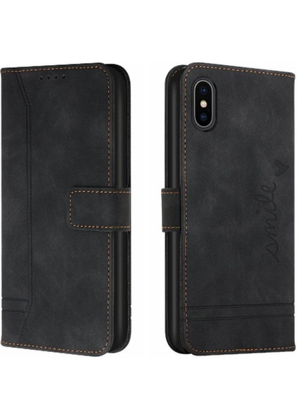iPhone Xs Max Klasik Tasarım Deri Cüzdan Manyetik Kapatma Flip Kılıf Kickstand Kart Tutucu Yuvası Darbeye Dayanıklı Koruyucu Kapak (Yurt Dışından) fiyatları
