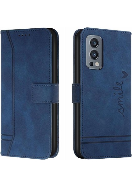 Oneplus Nord 2 5g Klasik Tasarım Deri Cüzdan Manyetik Kapatma Flip Kılıf Kickstand Kart Tutucu Yuvası Darbeye Dayanıklı Koruyucu Kapak (Yurt Dışından)