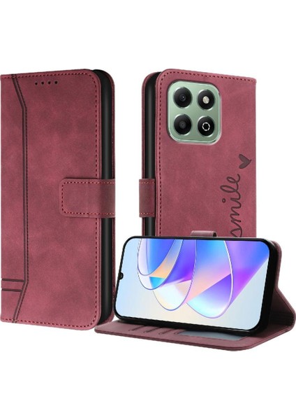 Honor X6B Klasik Tasarım Deri Cüzdan Manyetik Kapatma Flip Kılıf Kickstand Kart Tutucu Yuvası Darbeye Dayanıklı Koruyucu Kapak (Yurt Dışından) indirimleri