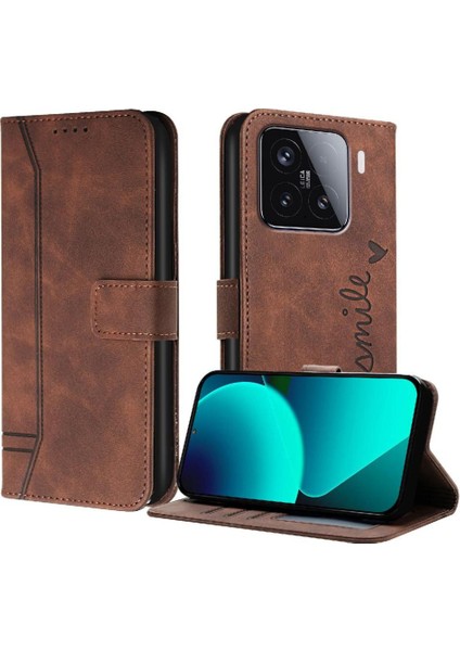 Xiaomi 15 Klasik Tasarım Deri Cüzdan Manyetik Kapatma Flip Kılıf Kickstand Kart Tutucu Yuvası Darbeye Dayanıklı Koruyucu Kapak (Yurt Dışından) indirimleri